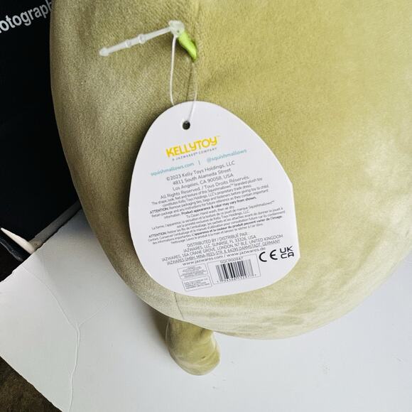 Squishmallows -Alec the Sea Monster Large Olive Green 16" - Picture 8 of 16